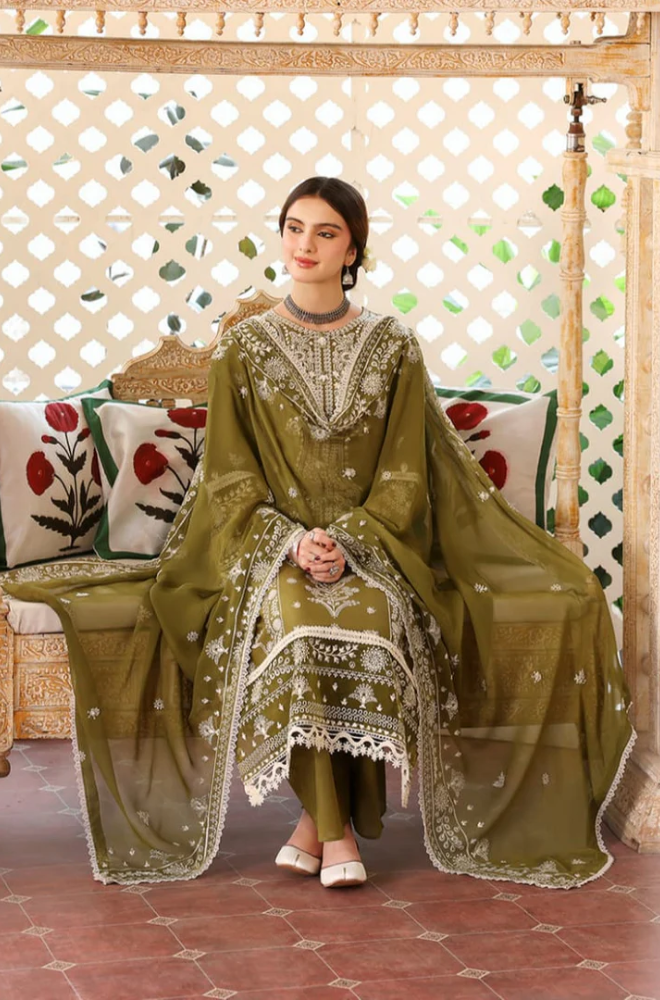 Summer 3PC Lawn Embroidered with Sequence Suit - KP1110