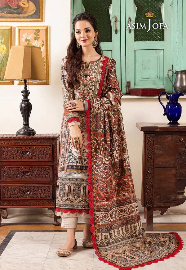 Winter 3PC Karandi Digital Print Dress - KP33114