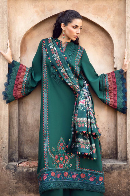 Winter   3PC Dhanak Embroidered Suit - kp3370