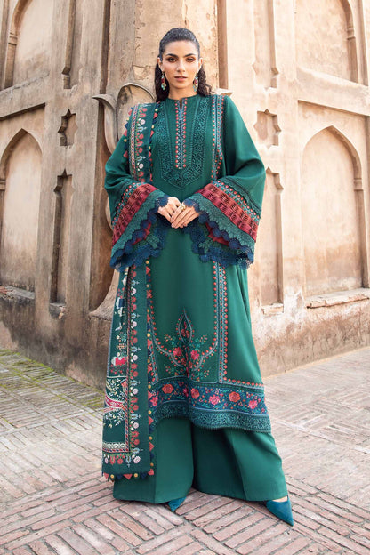 Winter   3PC Dhanak Embroidered Suit - kp3370