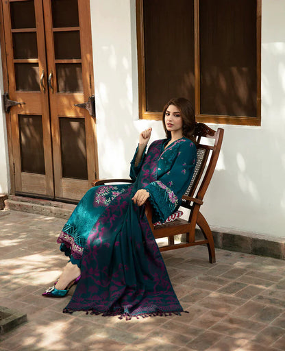 Winter 3PC Dhanak Embroidered Suit - kp3345