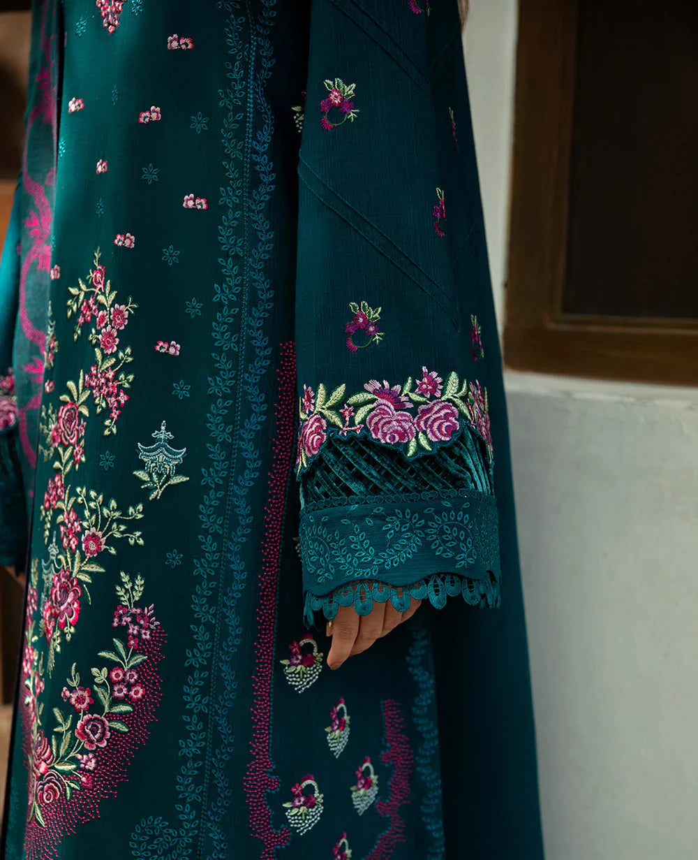 Winter 3PC Dhanak Embroidered Suit - kp3345