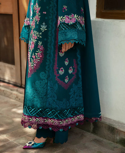 Winter 3PC Dhanak Embroidered Suit - kp3345