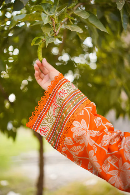 Summer 3PC Lawn Digital Print Dress - KP1106