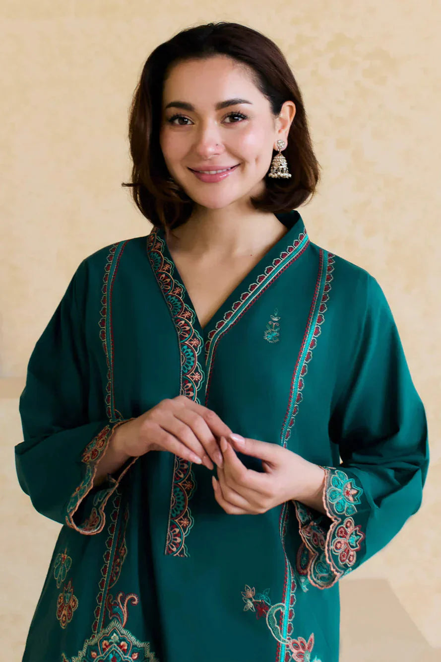 Winter  2PC Dhanak Embroidered Suit - KP3371