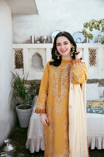 Winter 3PC Dhanak Embroidered Suit - kp3346