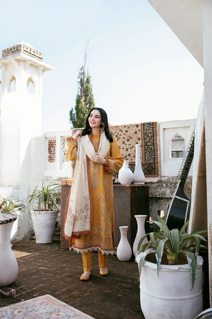 Winter 3PC Dhanak Embroidered Suit - kp3346