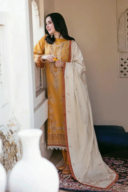 Winter 3PC Dhanak Embroidered Suit - kp3346