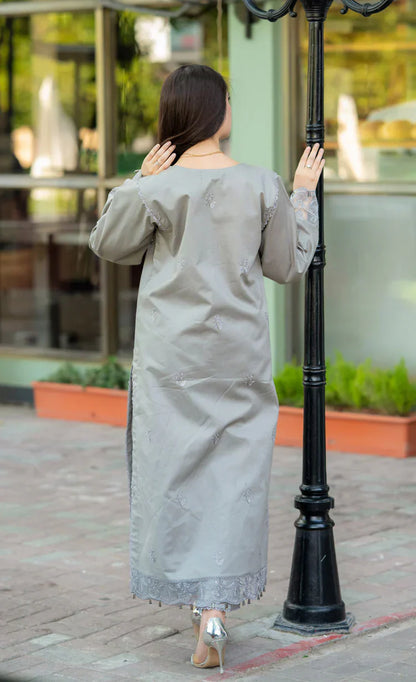 Winter 3PC Dhanak Embroidered Suit - kp3366