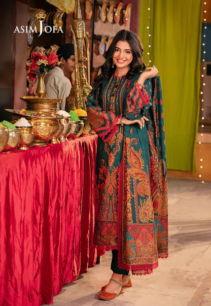 Summer 3PC Karandi Digital Print Dress - KP1142