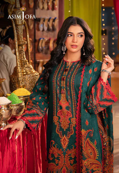 Winter 3PC Karandi Digital Print Dress - KP33402