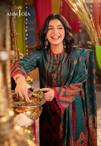 Summer 3PC Karandi Digital Print Dress - KP1142
