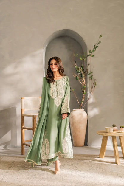 Summer 3PC Lawn Embroidered Suit - kp1125