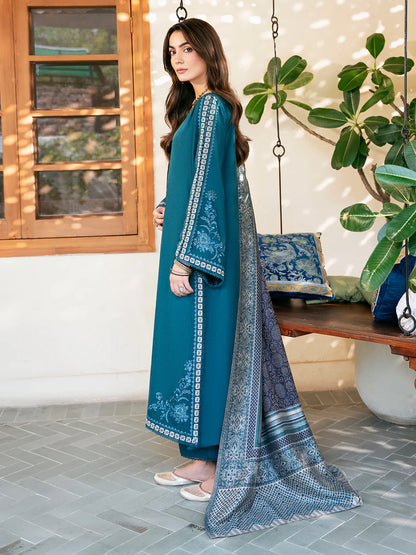 Winter 3PC Dhanak Embroidered Suit - kp33104