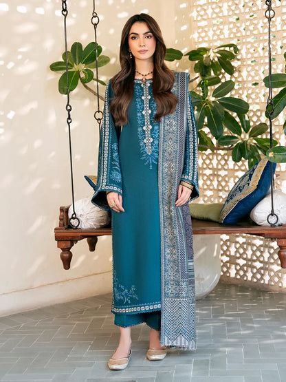 Winter 3PC Dhanak Embroidered Suit - kp33104