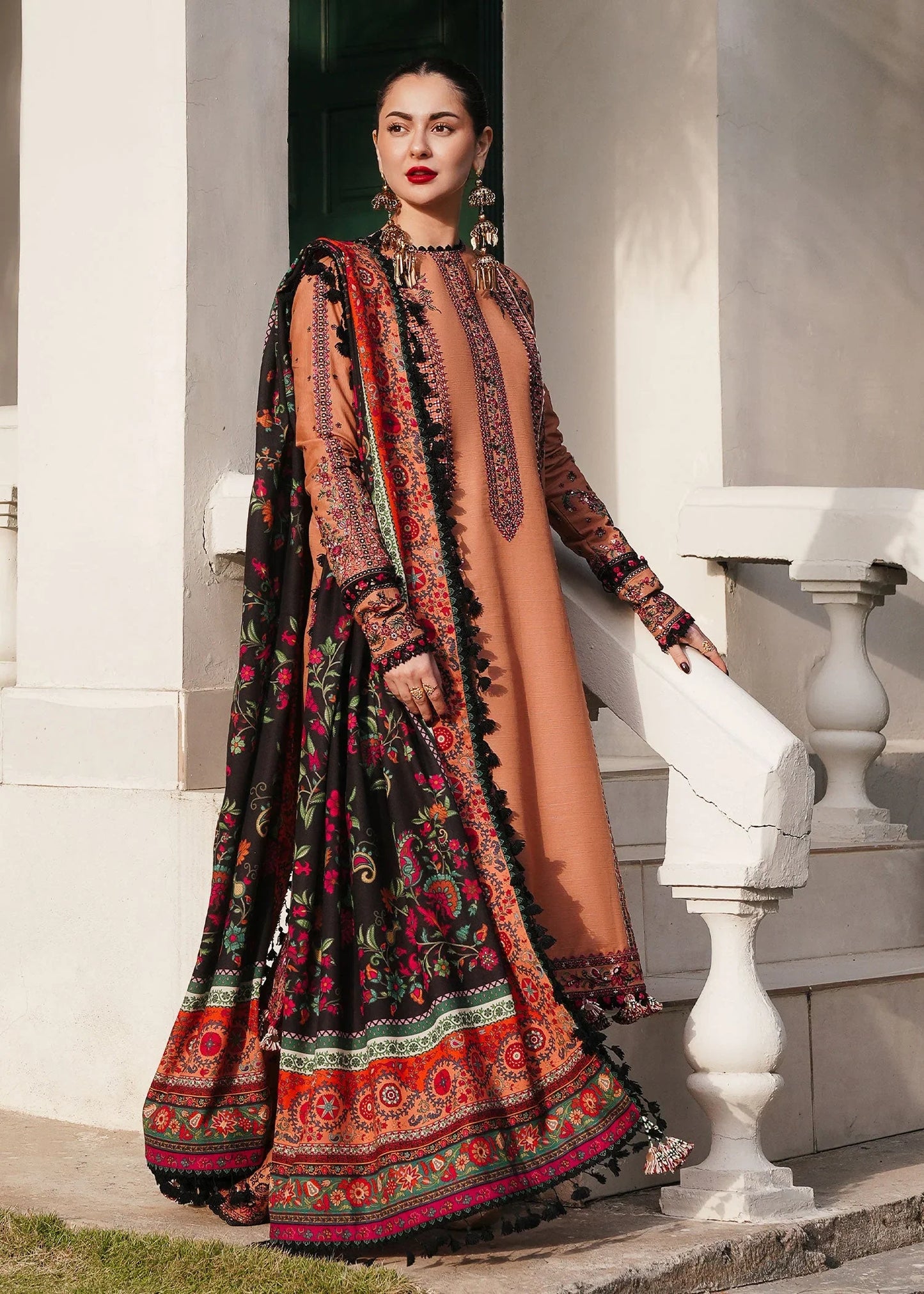 Winter 3PC Dhanak Embroidered Suit - kp3315