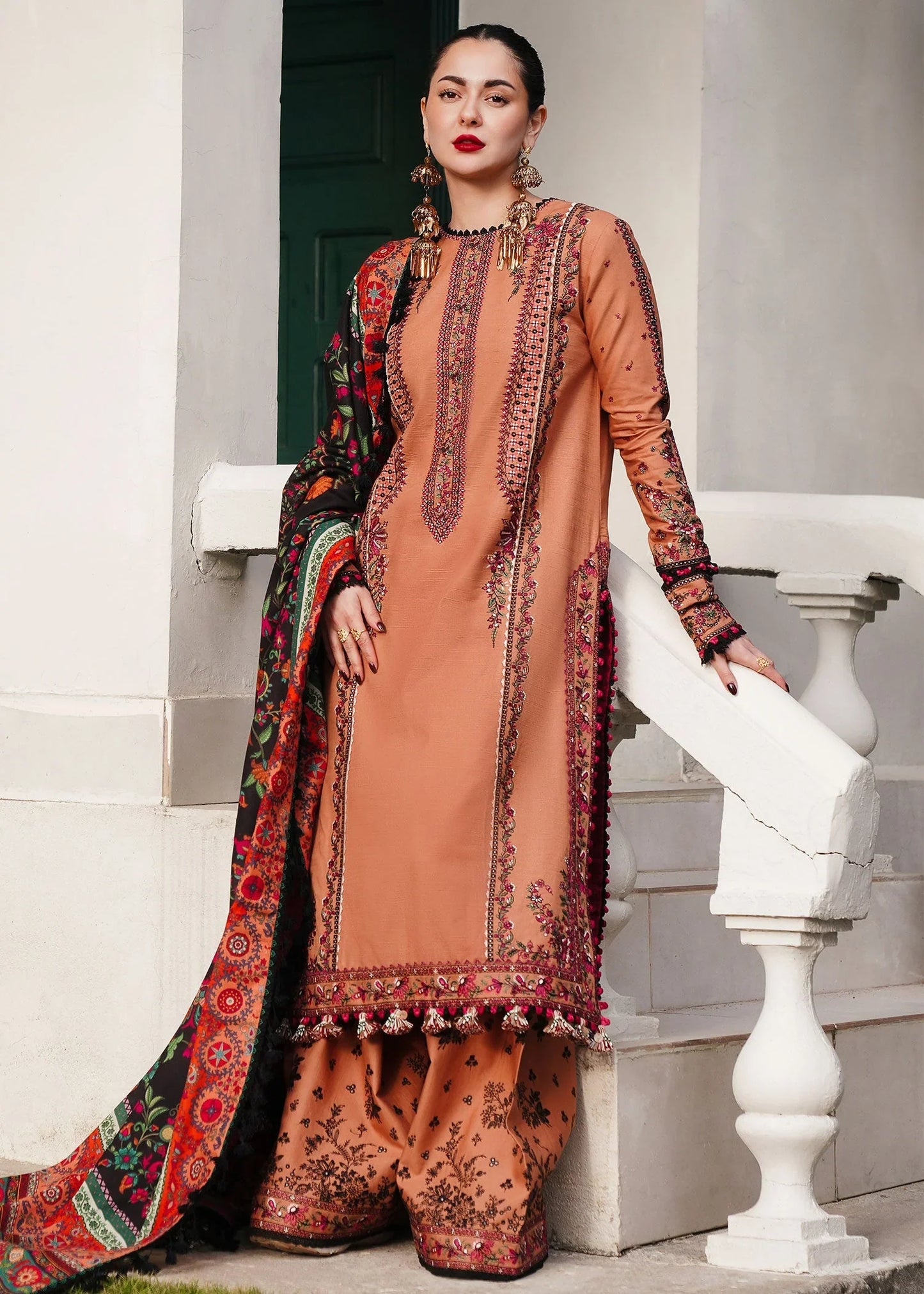 Winter 3PC Dhanak Embroidered Suit - kp3315