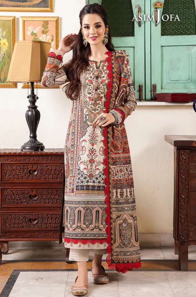 Winter 3PC Karandi Digital Print Dress - KP33114