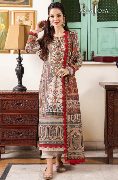 Winter 3PC Karandi Digital Print Dress - KP33114