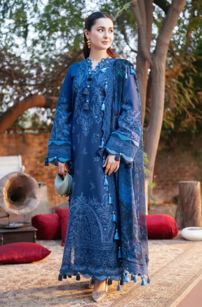 Summer 3PC Lawn ChickenKari Embroidered Suit - KP1117