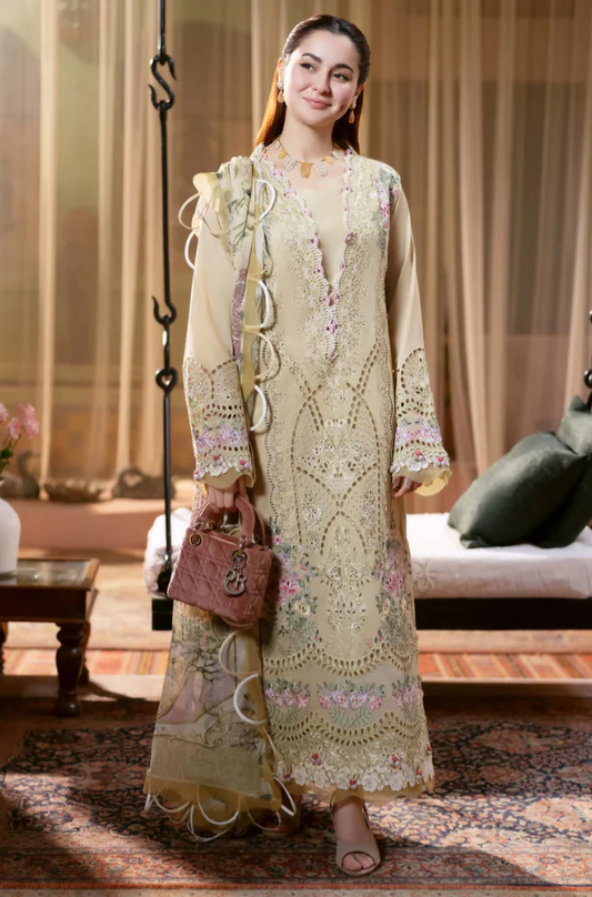 Summer 3PC Lawn Chickenkari Embroidered Suit - KP1118