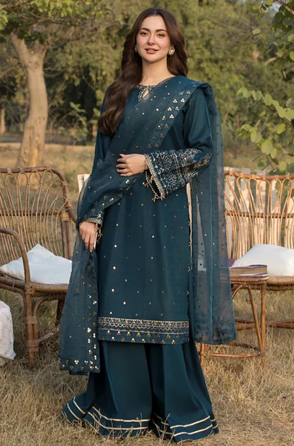 Summer 3PC Lawn Embroidered with Sequence work Suit - KP1119