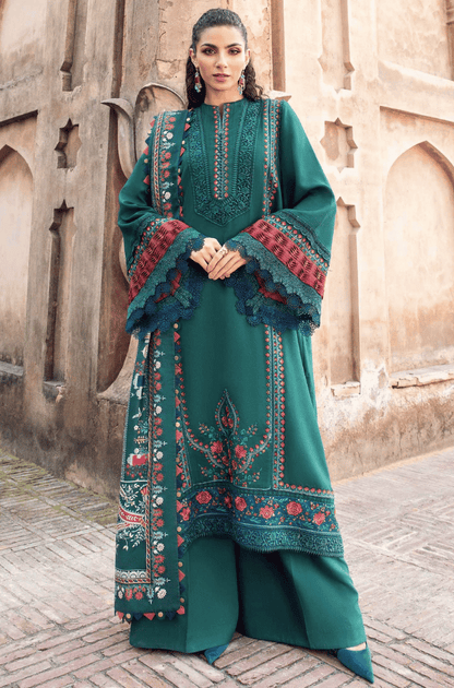 Winter   3PC Dhanak Embroidered Suit - kp3370