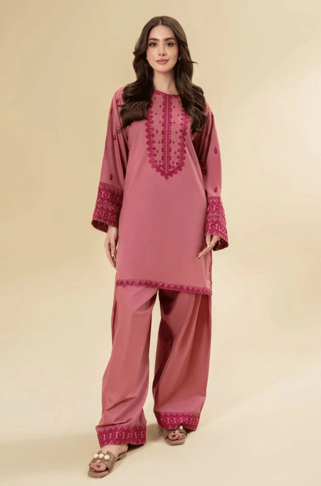 Winter   2PC Dhanak Embroidered Suit - KP3371