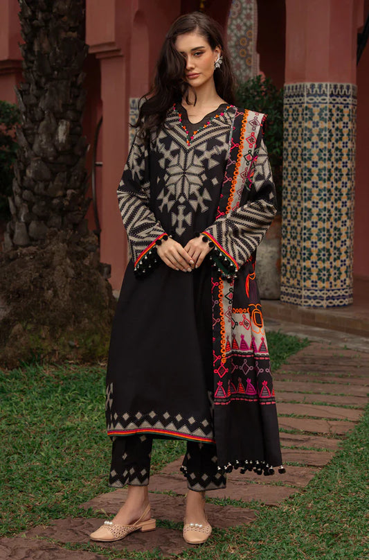 Summer 3PC Lawn Digital Print Dress - KP1165