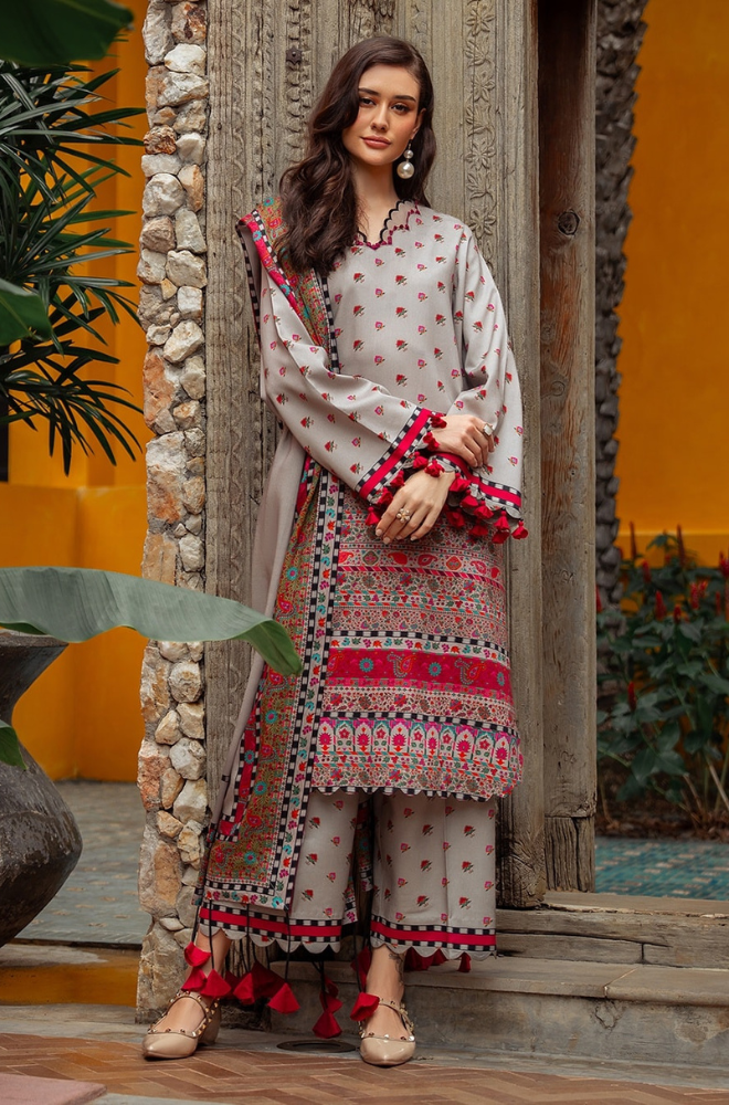 Winter 3PC Karandi Digital Print Dress - KP3390