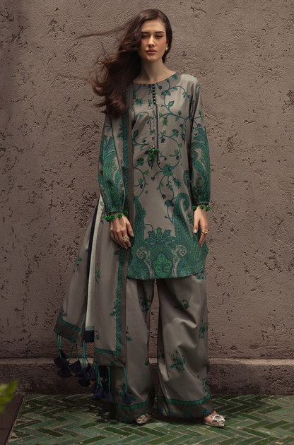 Winter 3PC Karandi Digital Print Dress - KP3394