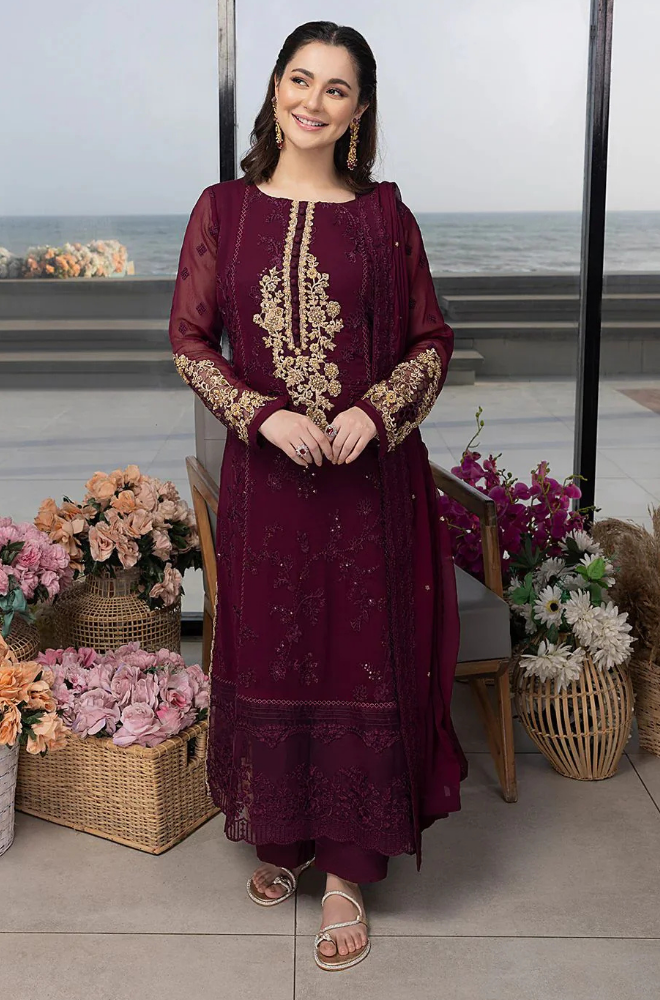 Summer 3PC Lawn Embroidered Suit- KP1114