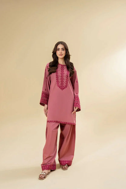 Winter   2PC Dhanak Embroidered Suit - KP3371