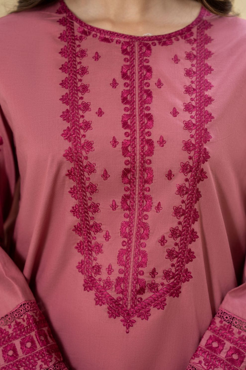 Winter   2PC Dhanak Embroidered Suit - KP3371