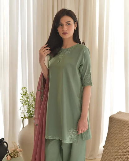 Summer 3PC Lawn Embroidered Suit - kp1122