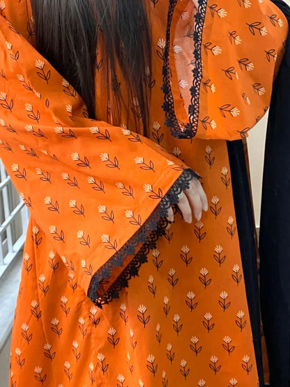 Summer 3PC Lawn Digital Print Dress - KP1147