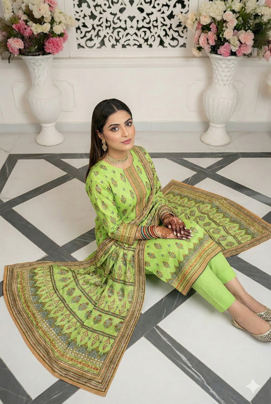Summer 3PC Lawn Suit