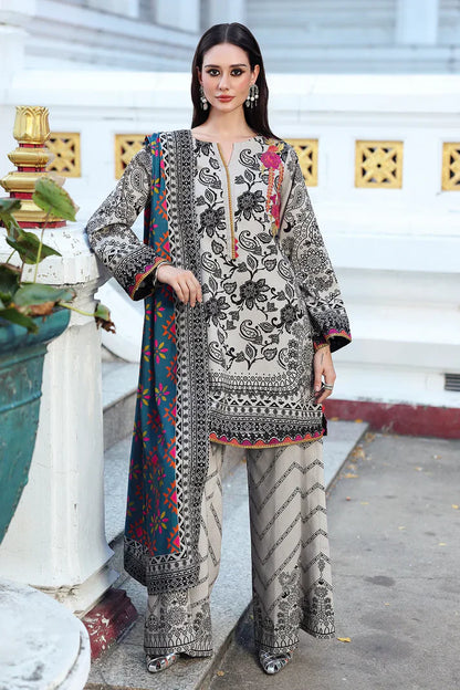 Winter 3PC Karandi Digital Print Dress - KP33115