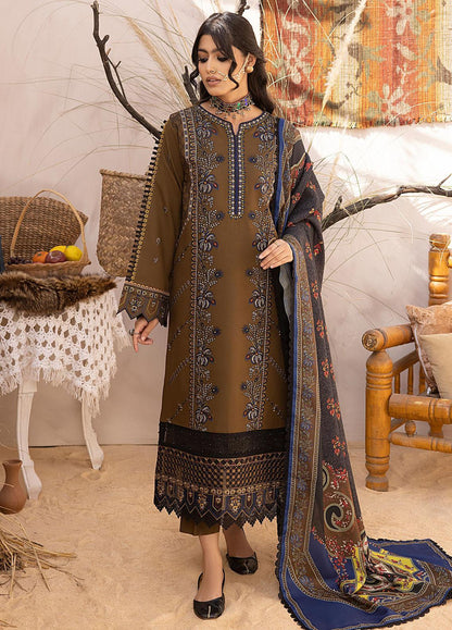 Winter 3PC Dhanak Embroidered Suit - kp3351