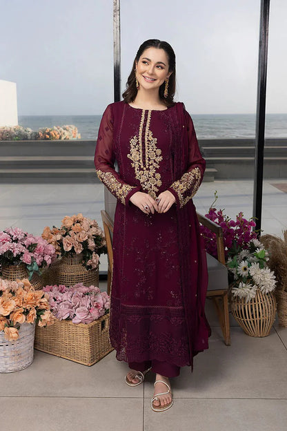 Summer 3PC Lawn Embroidered Suit- KP1114